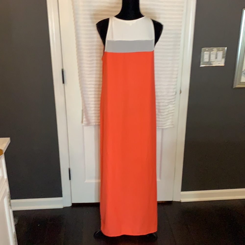 BB Dakota Red and white tank maxi dress